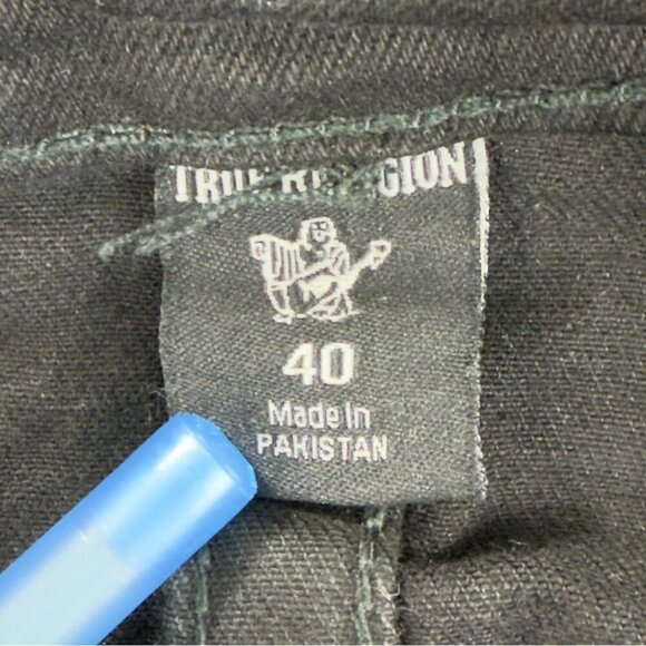 True Religion NWT Rocco Flap SN Relaxed Skinny 105706 Men's Size 40x33 - Picture 2 of 12